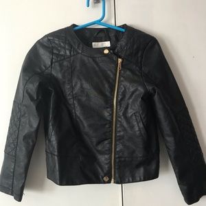 H&M Faux Leather Bomber
